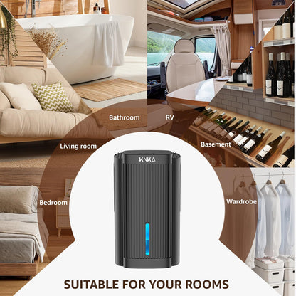 Dehumidifier,95 OZ Water Tank, (850 sq. ft) Quiet Dehumidifier(Black）