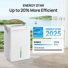 KNKA Energy Star 5000 Sq.Ft Dehumidifier for Basement, Max 74 Pint/Day