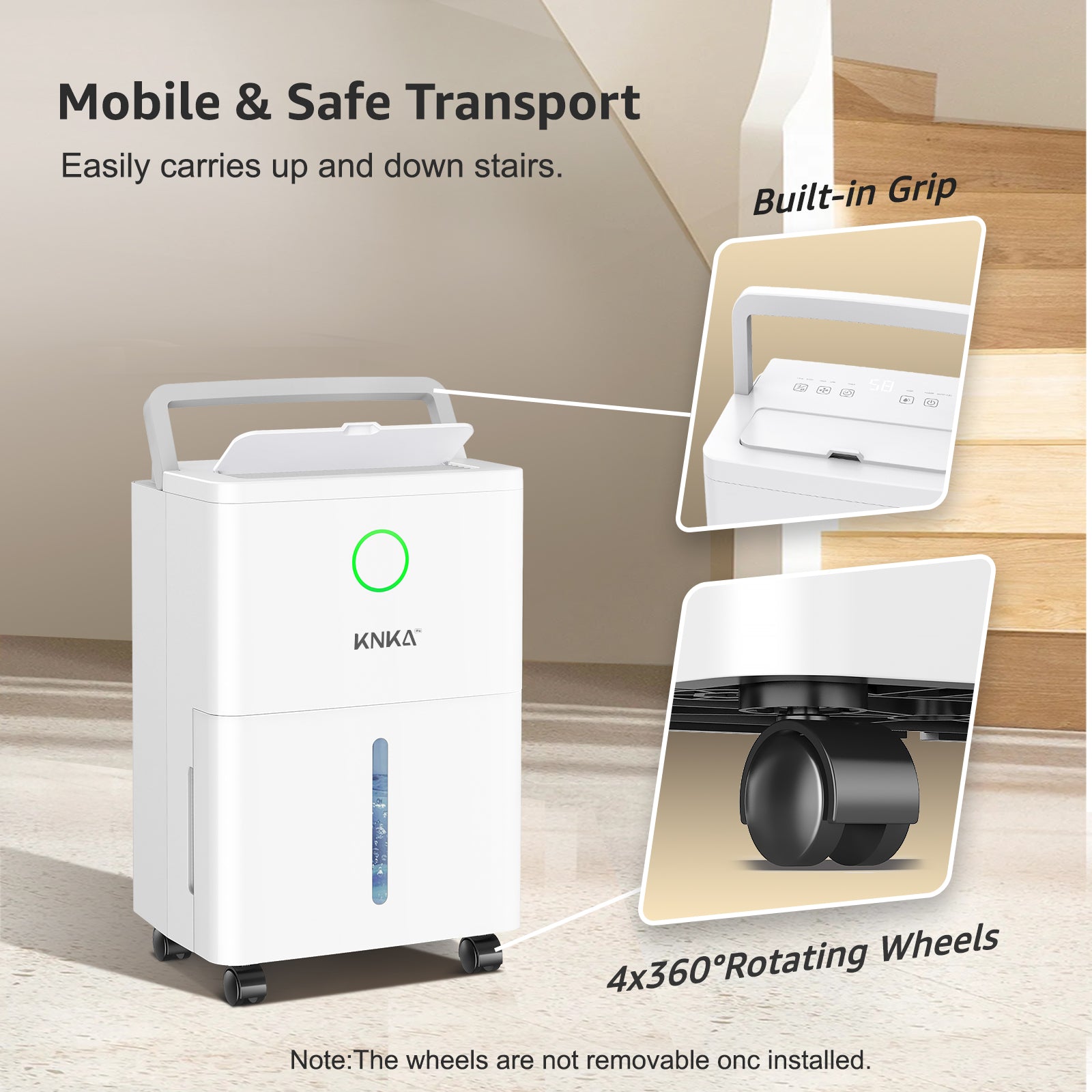 1600 sq.ft Dehumidifier for Basement, 21 Pint Dehumidifiers for Home with Drain Hose, Continuous Drainage, Washable Filter, Intelligent Humidistat for Bedroom, Bathroom, Large Room
