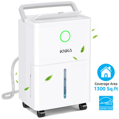 1600 sq.ft Dehumidifier for Basement, 21 Pint Dehumidifiers for Home with Drain Hose, Continuous Drainage, Washable Filter, Intelligent Humidistat for Bedroom, Bathroom, Large Room
